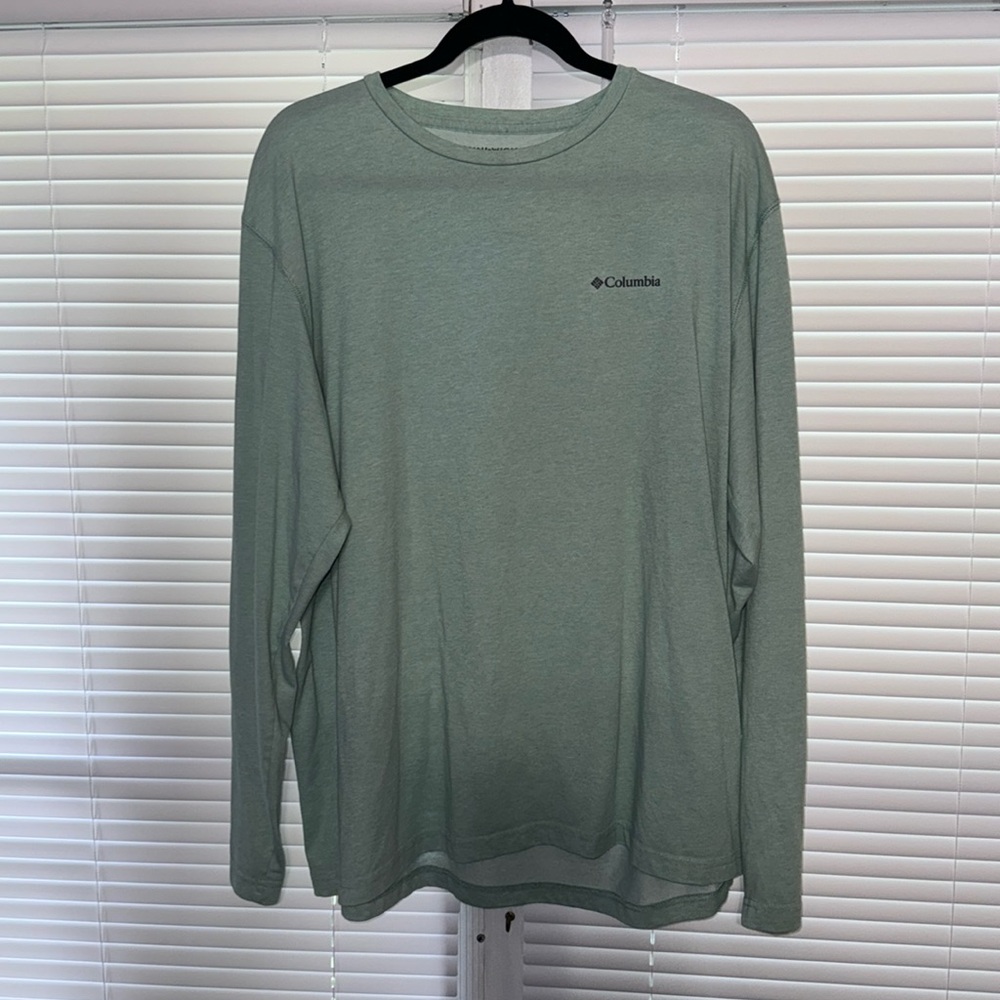 Teal Long sleeve Omni-Wick shirt